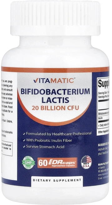 행복하세요 Vitamatic 비피도박테리움 락티스 DRcaps® 하이프로멜로오스 캡슐 60정 열정넘치는한해되세요, 1개 - 쿠팡