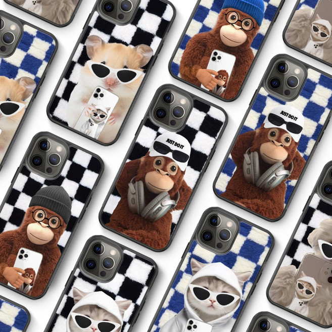 원숭이 고양이 햄스터 케이스 갤럭시 S5 S6 S7 S7엣지 S8 S8+ S9 S9+ S10 S10E S10+ S10 5G