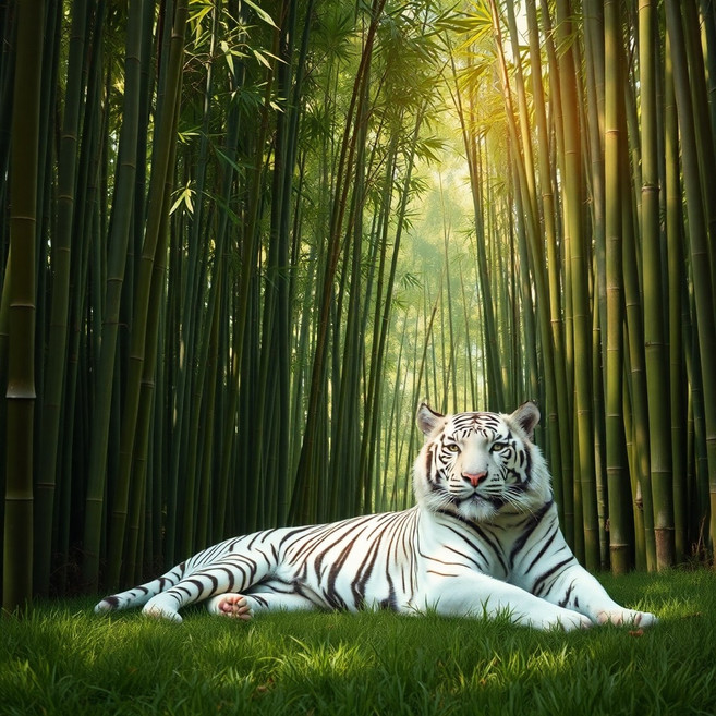 재물그림 액막이 자석액자 대나무 호랑이 현관인테리어 집들이선물, 1개, 07. 백호