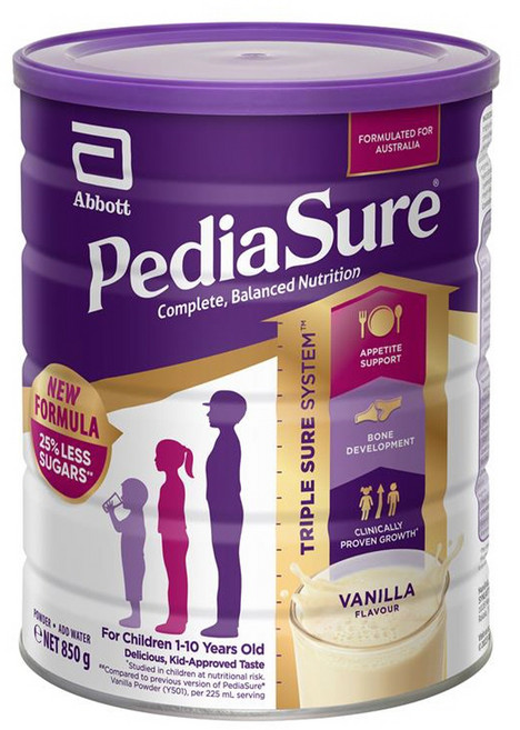 호주 페디아슈어 Pediasure vanilla 바닐라맛 어린이 쉐이크 파우더, 1개, 850g