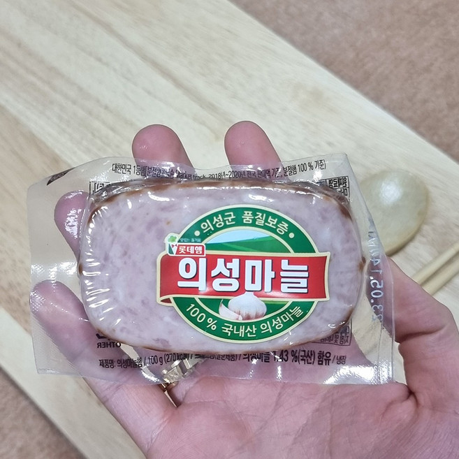 5분마켓 롯데 의성마늘햄 꼬마김밥재료 100g, 1개