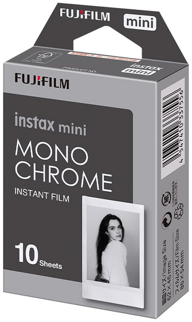 후지 인스탁스 모노크롬필름, 1개, .