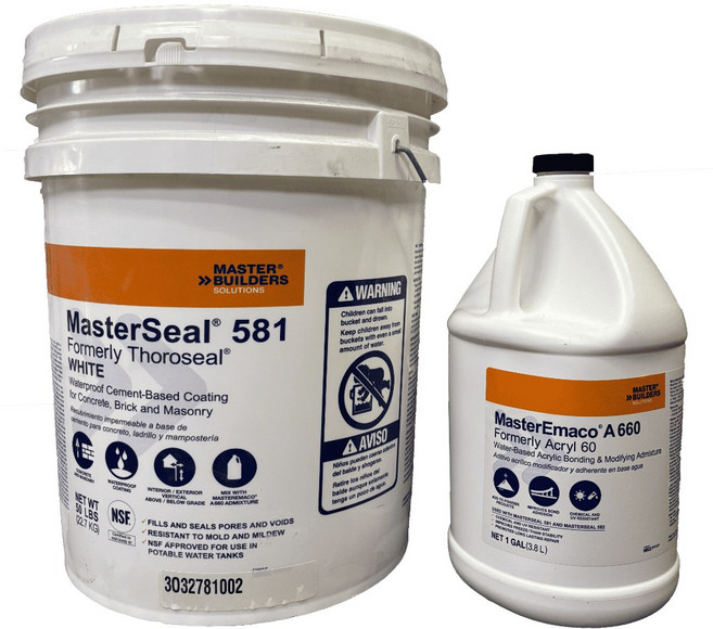 瑞鴻防水 混凝土防水用水泥砂漿 MasterSeal-581 鎖漏隙 防水材料, 1個