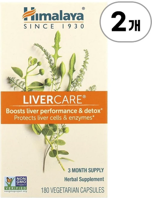 히말라야 리버 케어 Himalaya Liver Care® 180정, 2개 - 쿠팡