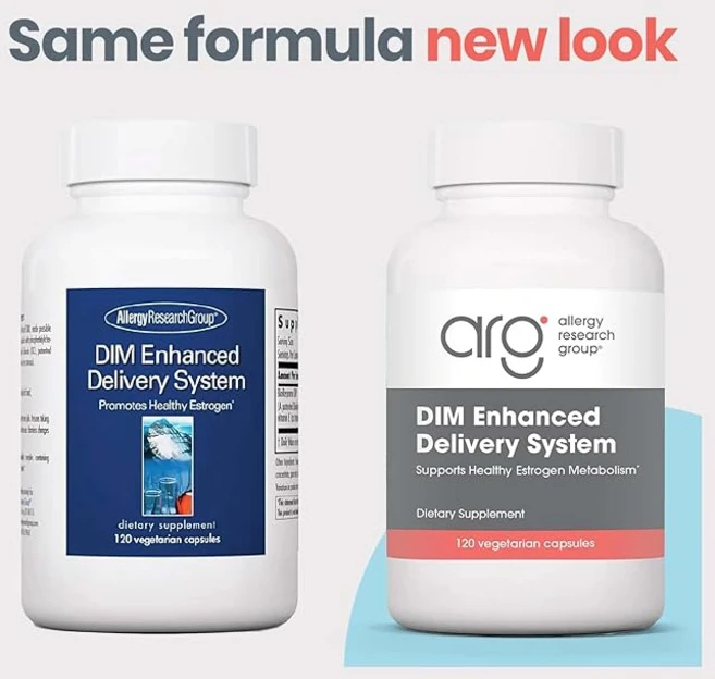 Allergy Research Group DIM 강화 전달 시스템 바이오리스판스딤 함유 300mg, 1개, 120정 - 쿠팡