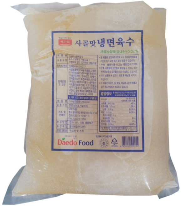 대도식품 해가득 사골맛 냉면 육수, 4개, 5kg