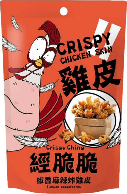 經脆脆 Crispy Ching 炸雞皮, 1個, 椒香麻辣 經脆脆炸雞皮, 30g