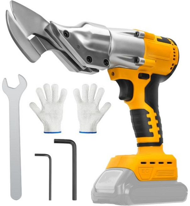 무선 전기 가위 방충망 커팅 재단 DeWalt 20V Max 배터리용 금속 전단 스테인리스 시트 철 카펫 가죽 판지 절단용 브러시리스 가위배터리 없음, DeWalt 20V Max 배터리용 무선 금속 전단 스