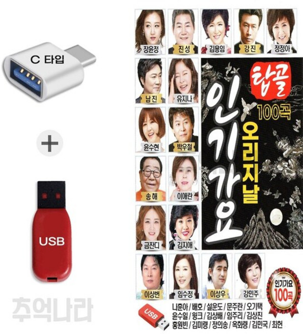[SOL] C 타입 노래칩 탑골 인기가요 오리지날 100곡
