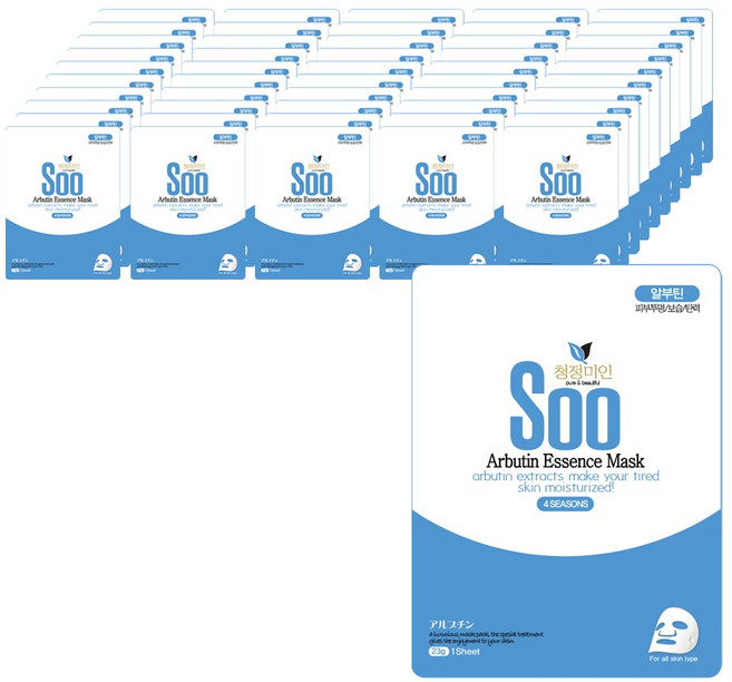 청정미인 에센스 알부틴 마스크팩, 1개입, 50개
