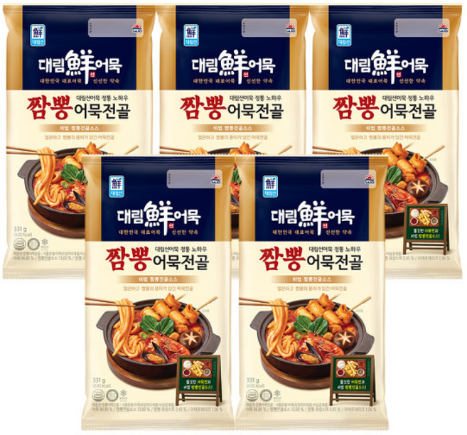 (대림냉장) 대림선 짬뽕어묵전골, 5개, 331g