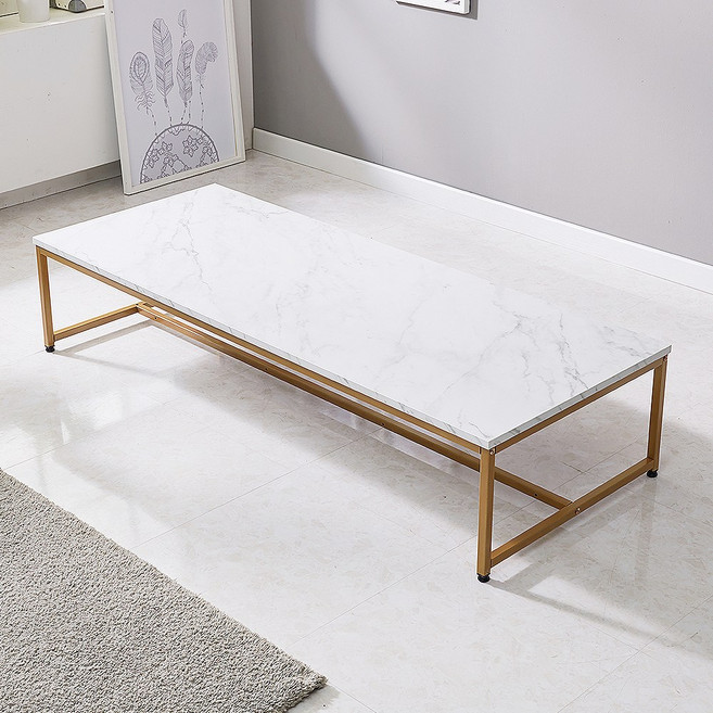 국산 거실 소파 테이블 철재 좌식 티 사이드 밥상 식탁 골드 900 1200 1500, 멀바우