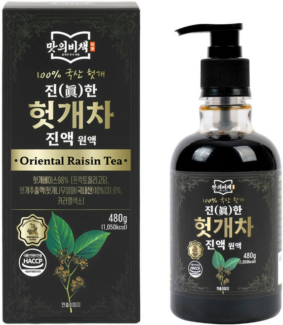 맛의비책 진한 국산 헛개차 진액 원액 식약처인증 HACCP, 1개, 480g