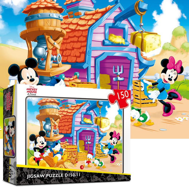 퍼즐샵 150P 퍼즐 모음선택 디즈니 캐릭터 미니언즈 토이 미키 액자 학교 DIY, 5 11 미키마우스, 1개
