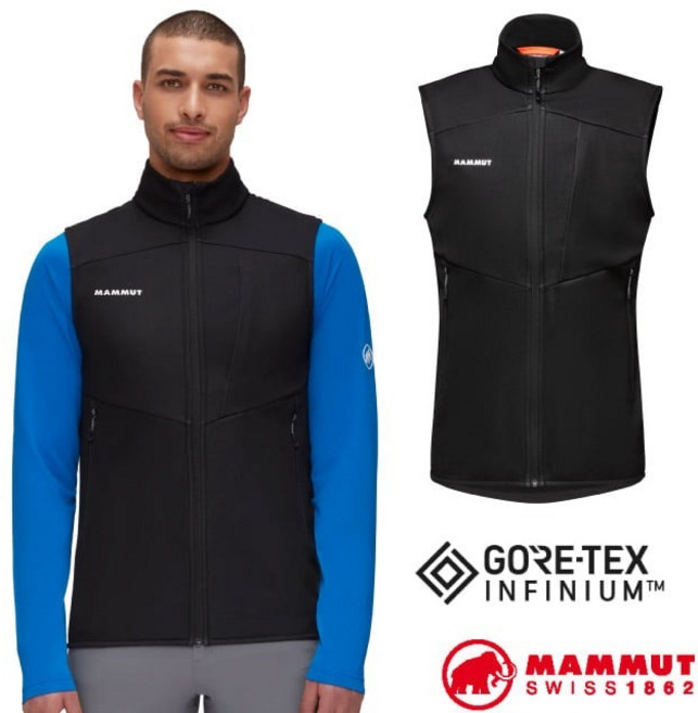 【MAMMUT 長毛象】送》男 七代經典軟殼立領背心 Ultimate VII SO Vest 抗風背心 01830