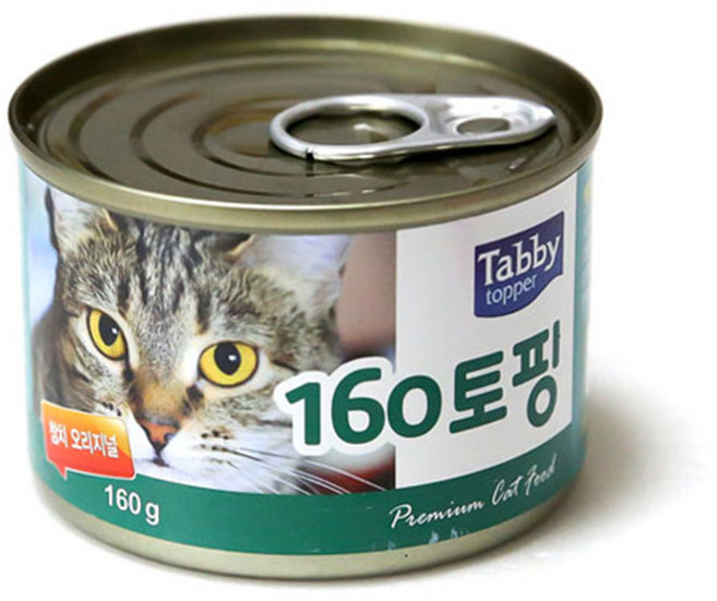 테비 160토핑 [Tabby]테비160토핑(4종) 160g 캔, 참치 오리지날 160g, 24개