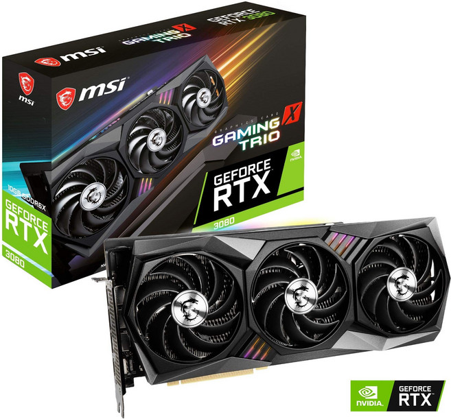 MSI GeForce RTX 3080 GAMING X TRIO 10G 그래픽 보드 VD7348 (정비품)