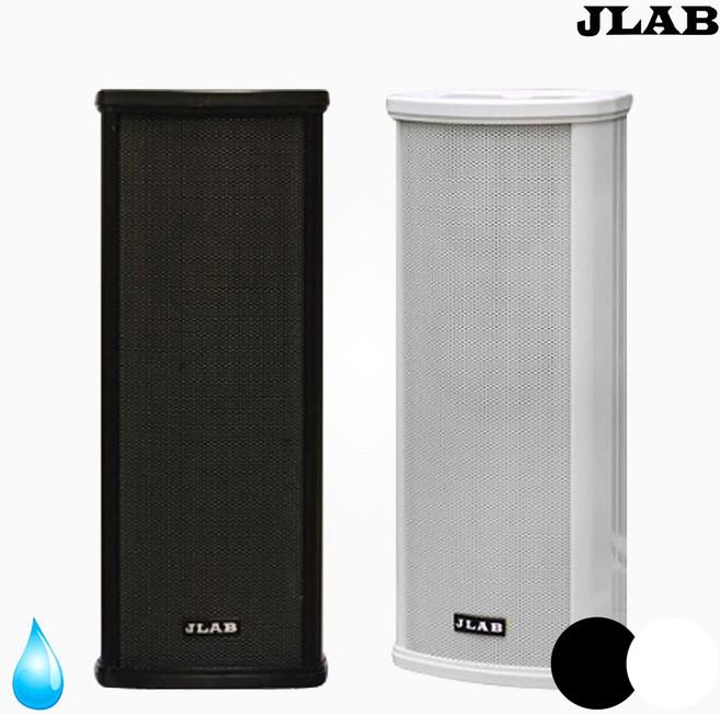 [당일발송 / 17시마감] 제이랩 JPS-102SR 컬럼스피커 1개 방수 야외용 20W + 브라켓, 화이트