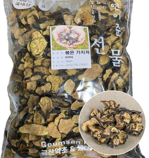 국산 볶은 가지차 가지물 말린가지 건가지 말린가지차 국내산, 200g, 1개