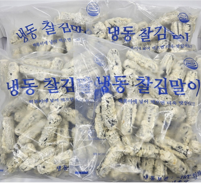 만복식품 냉동 찰 김말이 2kg 김말이튀김 분식재료 대용량, 4개