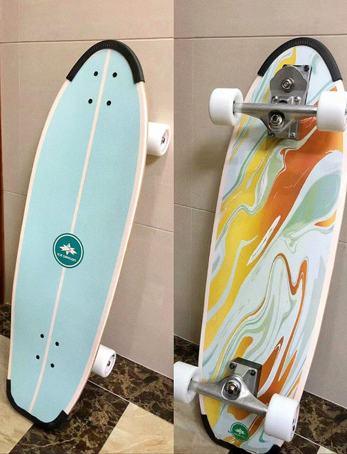 陸地衝浪板 滑板 陸沖板 初學者 兒童 滑板 庫存貨 全新未拆封, 如圖所示, 1個