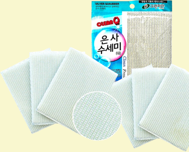 고리형 스텐구조 은사수세미 대 3P 10개 한세트, 3개입