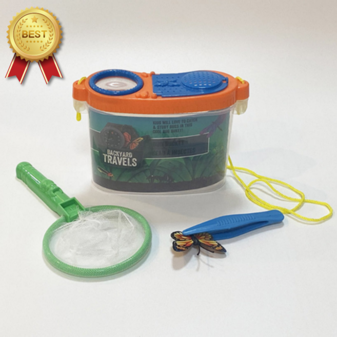 [KC인증] 곤충채집세트 곤충채집통 잠자리채 자연 학습 체험, A타입+채집통 세트