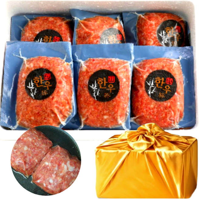 명품본가 수제 한우떡갈비, 170g, 6개