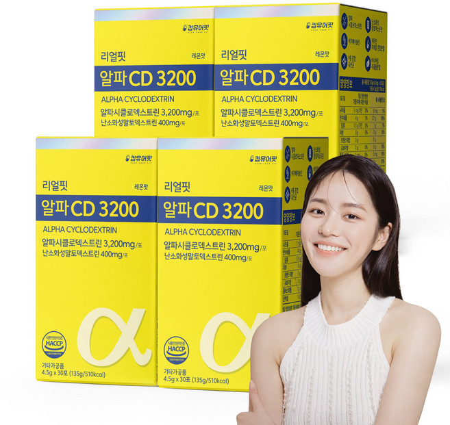 킵유어핏 리얼핏 알파CD 3200 30포 대용량 HACCP 식약청 인증 100%, 4개, 30회분