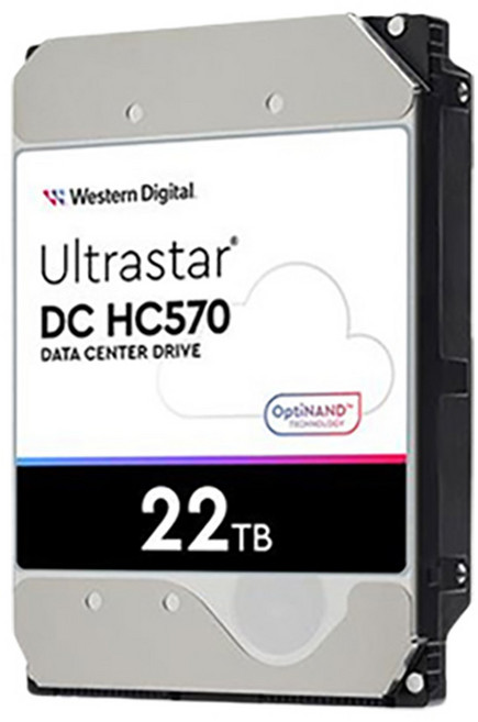 昌運監視器 WD Ultrastar DC HC570 22TB 企業級硬碟 (WUH722222ALE6L4) 新型號(WD722422ALE6L4) 監視系統專用, 1個, 數量