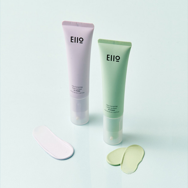 실키 코렉팅 메이크업 베이스 (바이올렛/그린), 02.그린, 1개, 30ml