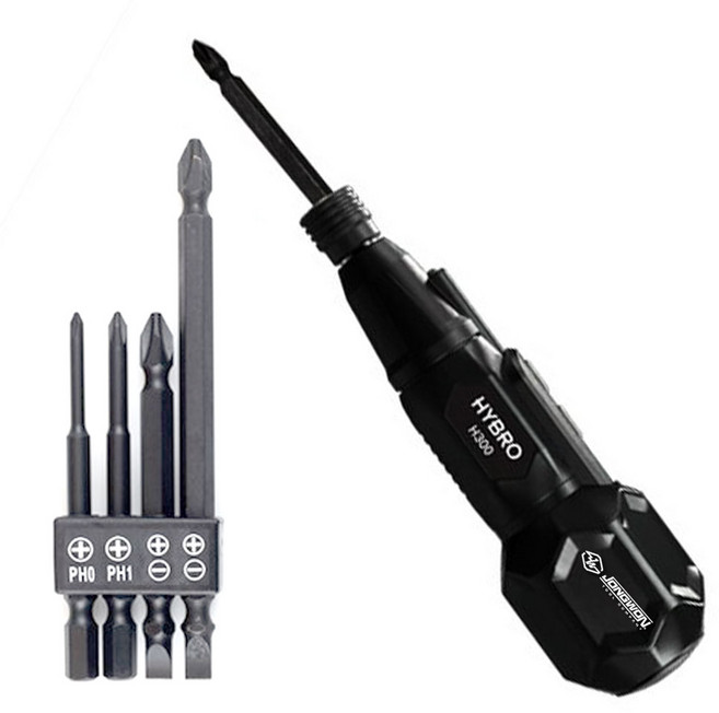 HYBRO USB충전식 전동 드라이버 3.7V H300, 1개