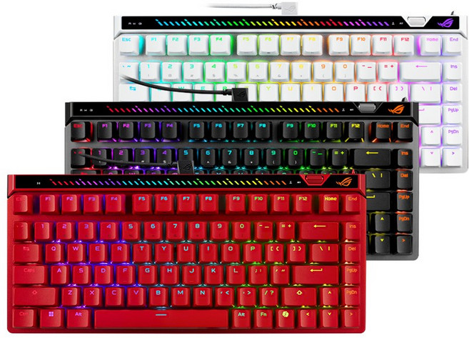 ROG Falchion Ace 75 HE V2X有線電競鍵盤 磁軸 電競鍵盤 8KHz輪詢率 熱插拔 有線鍵盤 霍爾感應器, 黑色, 主商品, 磁軸（磁軸）