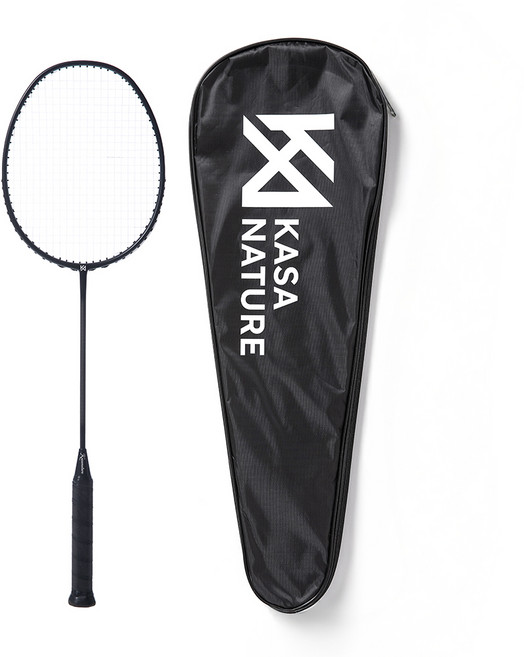 카사네이처 카본 배드민턴 라켓 + 거트 + 풀 케이스, 1세트, ARCANE 78(6U)