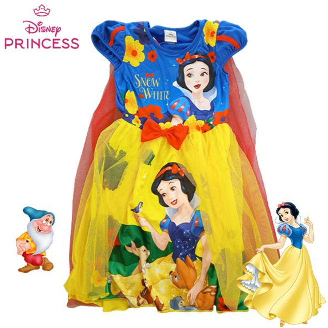 정품 디즈니 백설공주 옷 망토 여아 원피스 옷