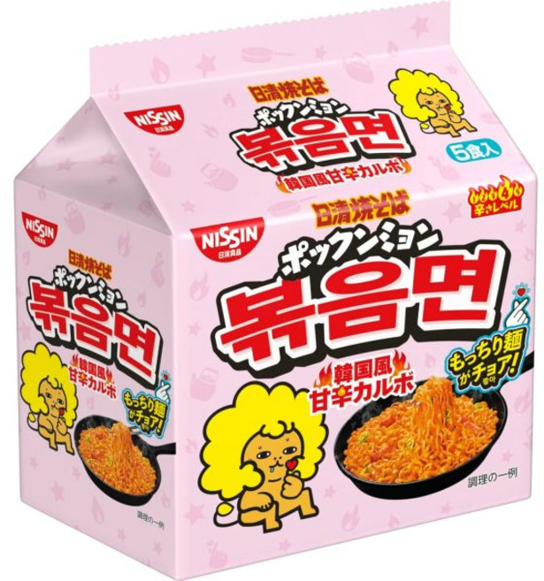 닛신 컵라면야끼소바 U.F.O. 포꾸면 한국식 달콤하고 매운 탄수화물 크리미 [쫄깃한 면이 최고] 니신 푸드 컵 누들 2.8온스 (79g) x 12팩