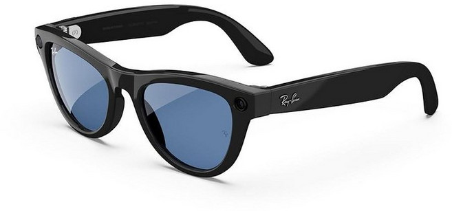 레이밴 메타 스마트 안경 스카이러 블루/블랙, 샤이니 블랙/세룰리안 블루 트랜지션