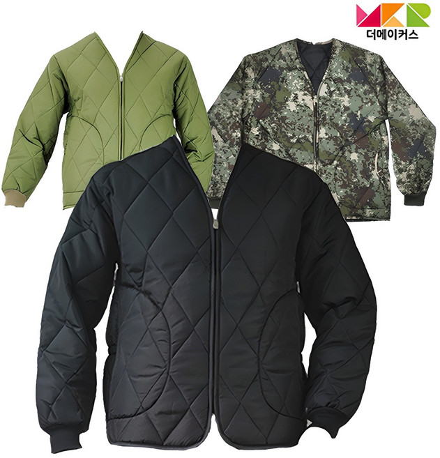 더메이커스 군대 깔깔이 패딩 방한 겨울작업복 군용 내피