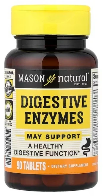 메이슨 내추럴 다이제스티브 엔자임 소화 효소 90정, 1개 - 쿠팡