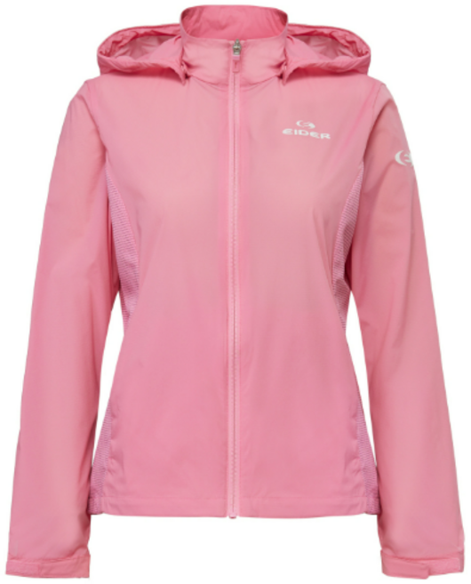 아이더(EIDER) 여성 여름 바람막이 방풍 자켓 경량원단 후면구멍 통기성 흡한속건 우수 등산 스포츠 캠핑 아웃도어 DWM25101 플레르 β 하이브리드 자켓 P5