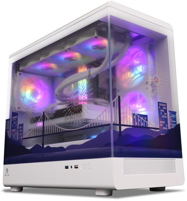 가츠 X360 해운대 웨이브 (화이트) 케이스-미들타워