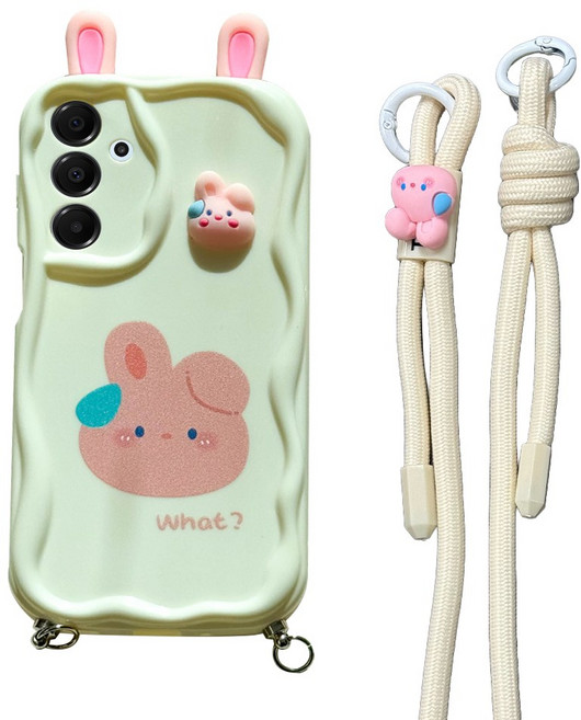 케바케 갤럭시 목걸이 키즈폰 데코덴 곰 토끼 개구리 휴대폰 케이스