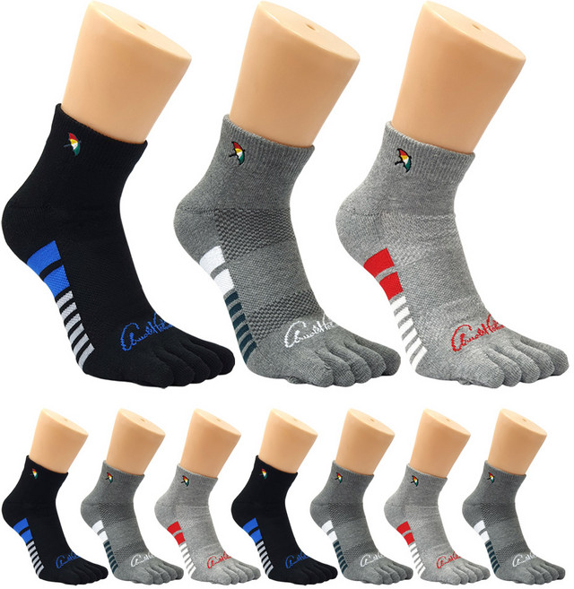 아놀드파마 남성매쉬 쿠션발가락양말단목 10족 AP5929