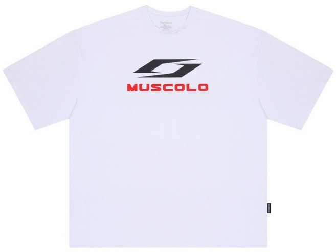 [심볼] 에어스판메쉬 기능성 오버핏 반팔 티셔츠 화이트