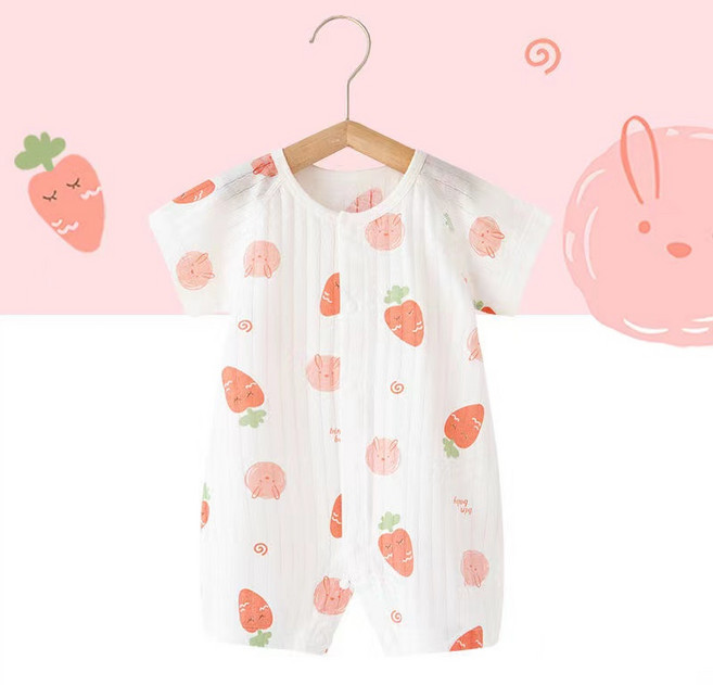 아기 반팔 우주복 신생아 여름 메쉬 옷 베이비 바디슈트