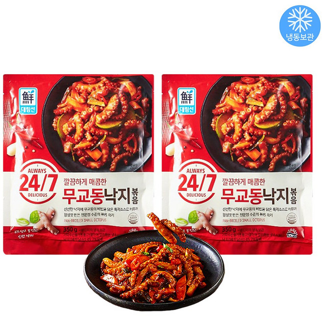 사조 대림선 무교동 양념 낙지볶음 350g x 2개 / 밀키트 캠핑 요리