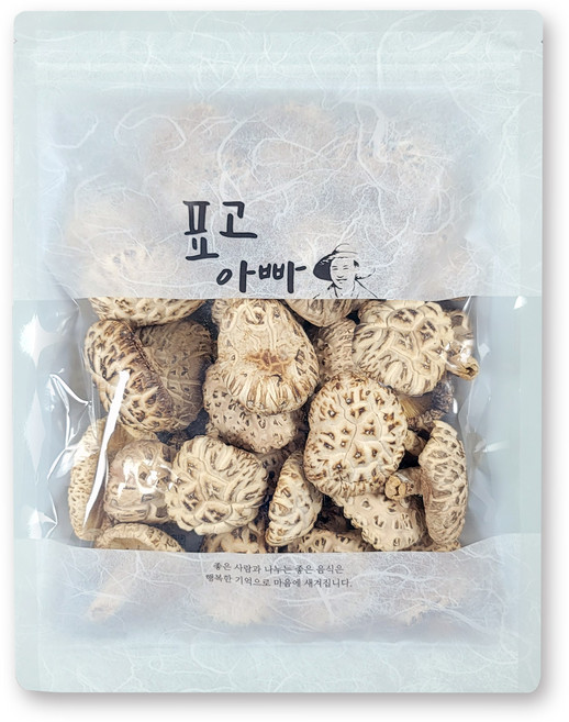 [표고아빠]참나무원목재배 국산 말린 건조표고버섯 [백화고(소)]버섯크기 2~3cm 실속 가정용 지퍼백포장, 400g, 1개