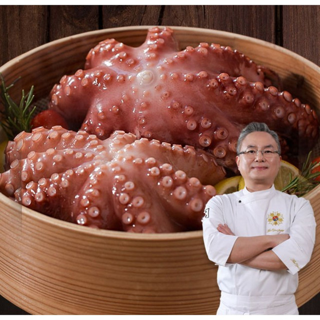 [황씨네옹고집] 안유성 명장의 국내산 손질 세척 칼문어 통 돌문어(3~4마리), 1세트, 2kg