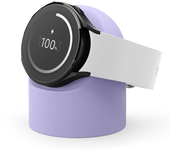 갤럭시워치7 충전기거치대 충전독스탠드 비비드컬러 울트라호환, 퍼플, 1개