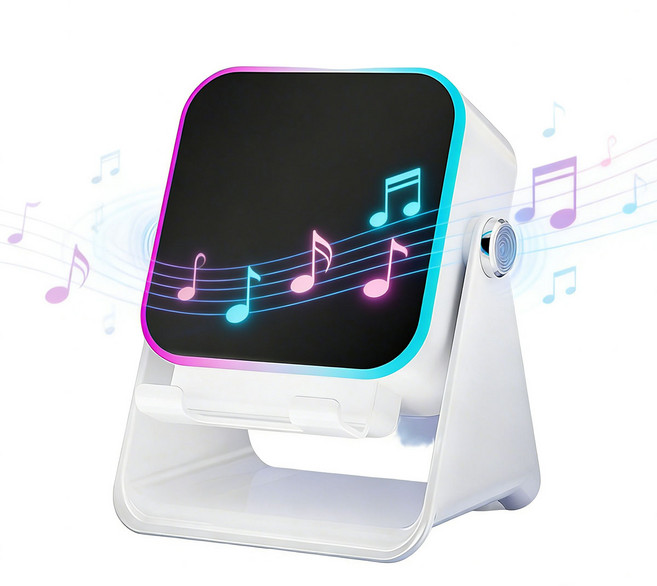 5-In-1 Wireless Induction Bluetooth Speaker 5-in-1 무선 인덕션 블루투스 스피커, White